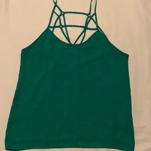 Green XL 100% Polyester Top by Shinestar